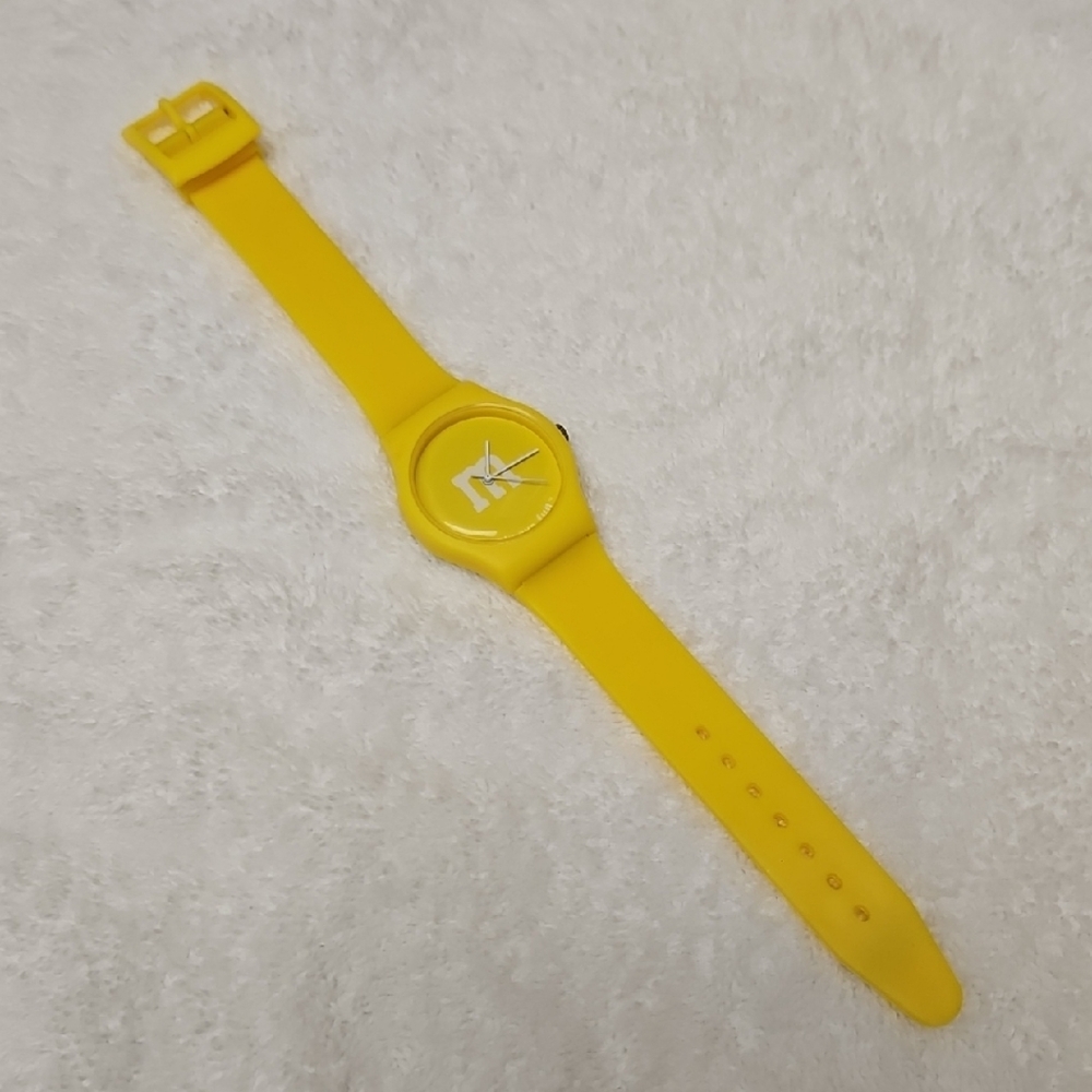 NEW M&M'S Yellow Adult/Kids Watch